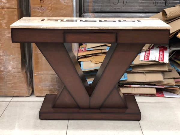 V-Shaped Wooden Table