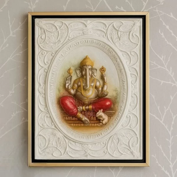 Ganesha Embossed Art Portrait - Image 2