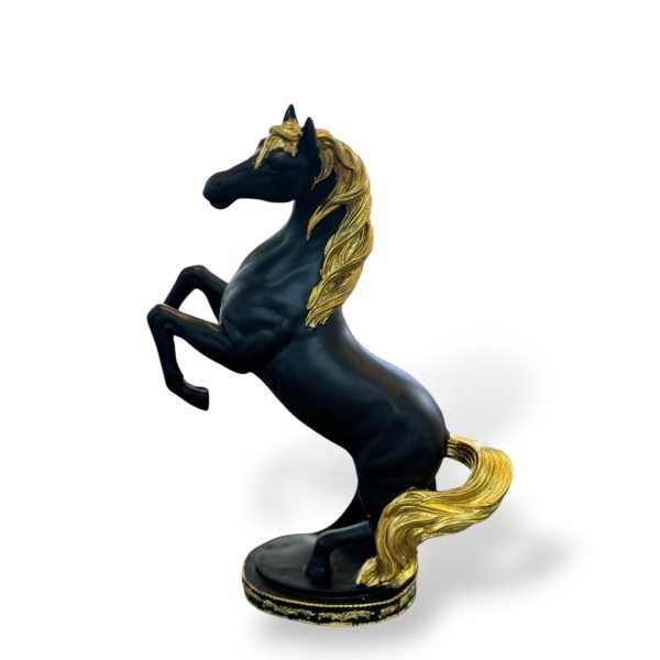 Majesty Rearing Horse Sculpture(Black) - Image 2