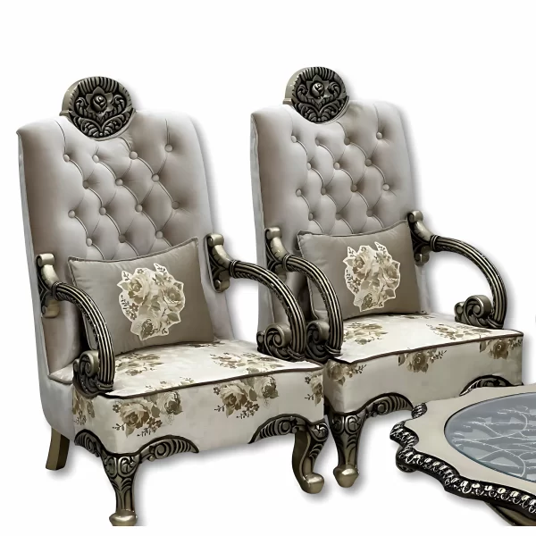 Majestic 4-Piece Grandeur Living Room Set with Coffee Table - Image 5