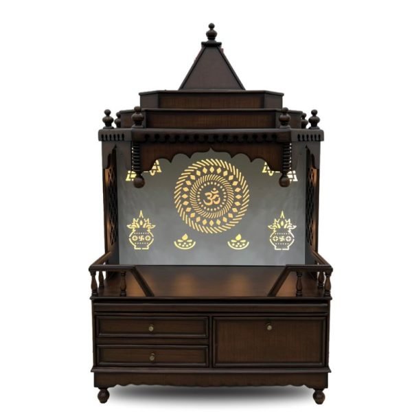 Divine Aura Wooden Mandir - Image 2