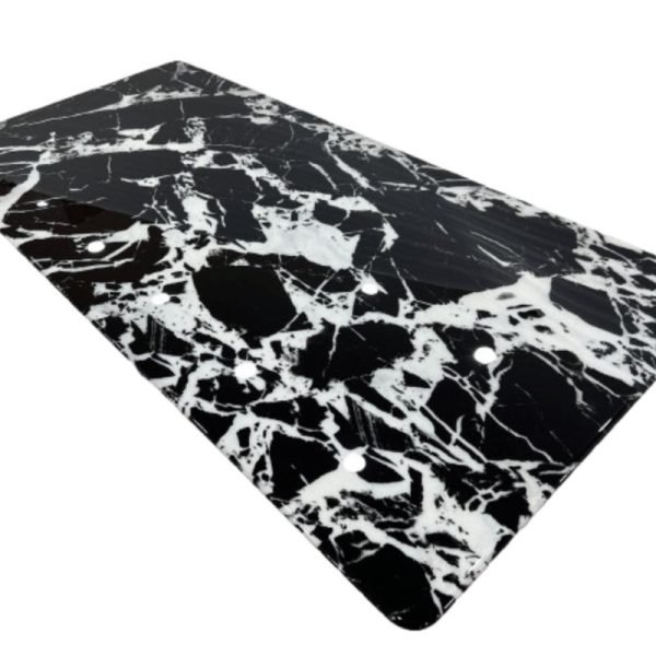 Luxury 8-Seater Black Marble Dining Table with Chairs - Image 5