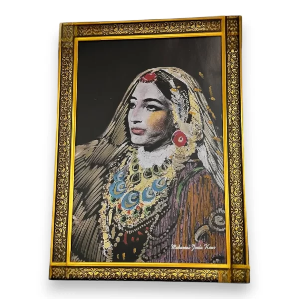 Enchanting Portrait of Maharani Jind Kaur - Image 2