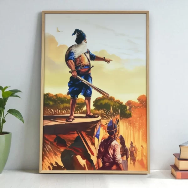 Baba Deep Singh Ji: Leading with Courage Wall Art