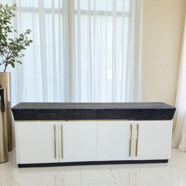 Modern Luxury Buffet Table with Marble Top