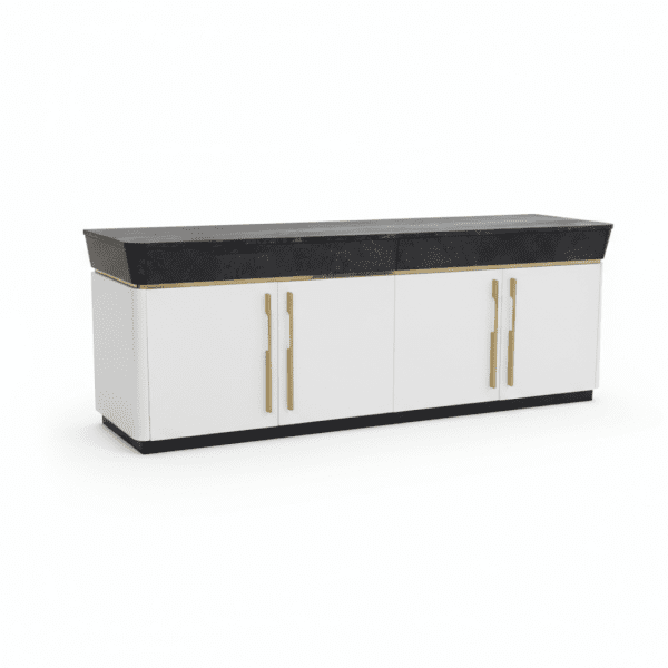 Modern Luxury Buffet Table with Marble Top - Image 2