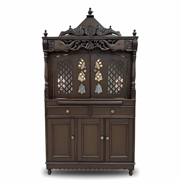 The Classic Carved Wooden Mandir - Image 2