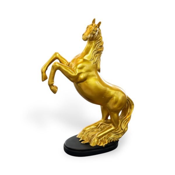 Dazzling Golden Rearing Horse - Image 2