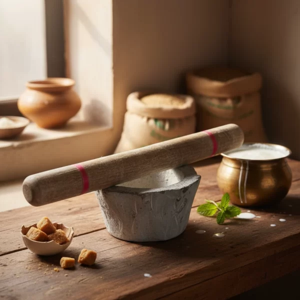 Rustic Punjabi Kundi Sotta Set (Mortar and Pestle)
