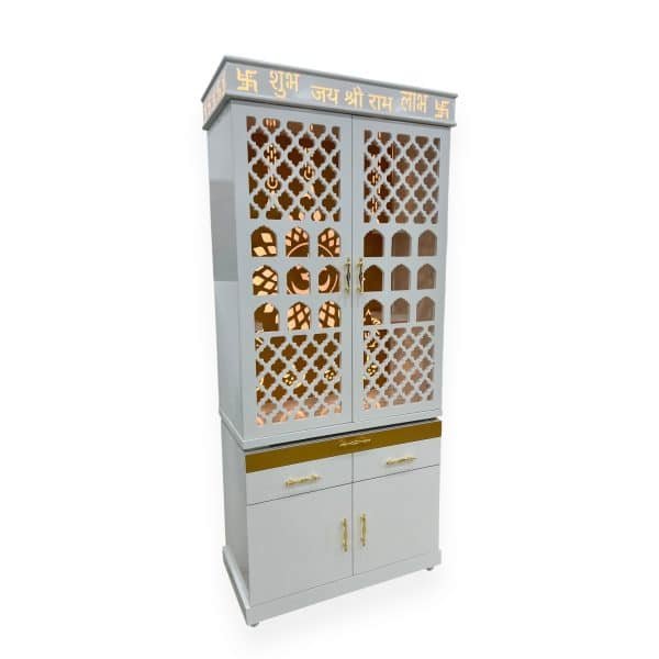 Elegant White and Gold Home Temple - Image 3