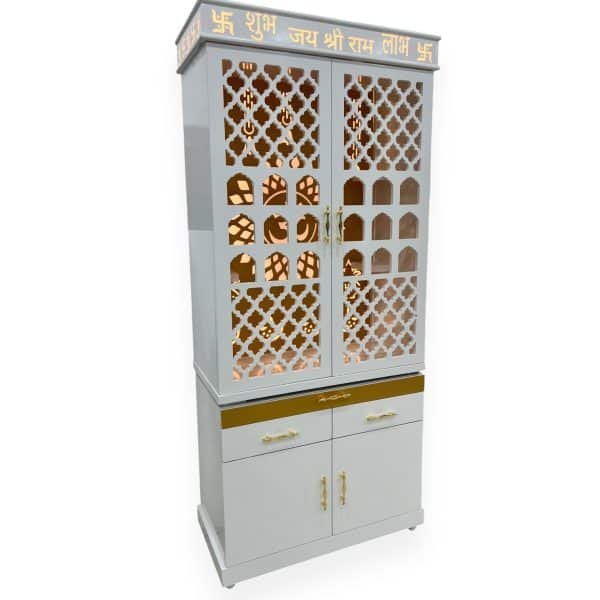 Elegant White and Gold Home Temple - Image 2