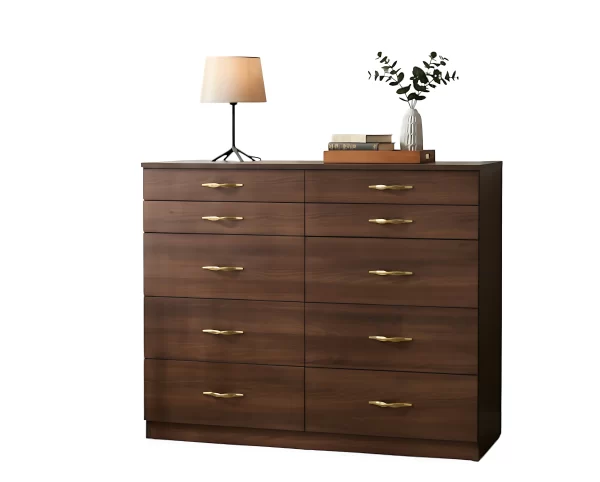 Modern Minimalist Ten-Drawer Dresser - Image 2