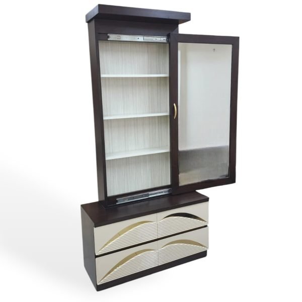 Modern Tall Dressing Table with Full-Length Mirror - Image 3