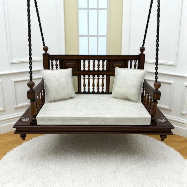 Elegant Teak Wood Indoor Swing