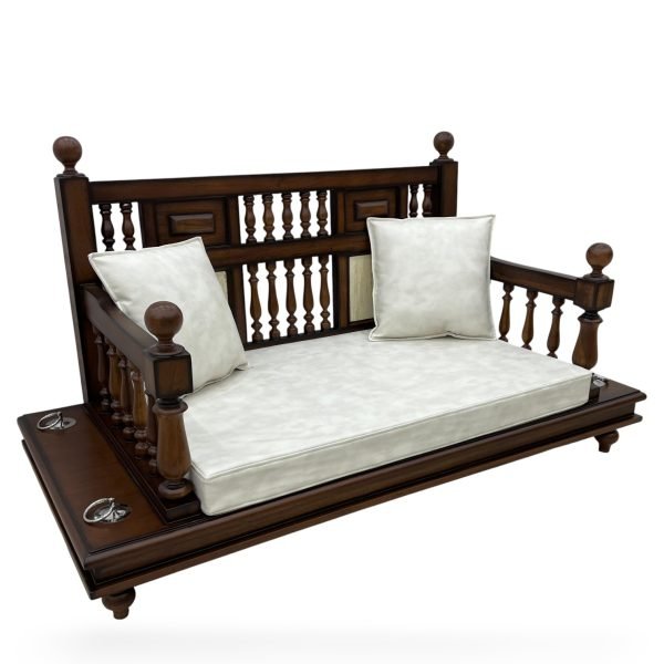 Elegant Teak Wood Indoor Swing - Image 2