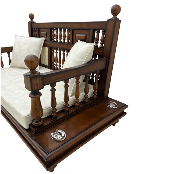 Elegant Teak Wood Indoor Swing - Image 4
