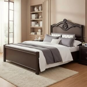 The Manor Wood Bed - Mahogany Finish