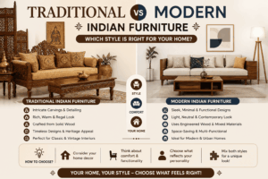 Traditional vs Modern Indian Furniture