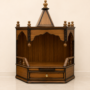 Small Traditional Wooden Mandir