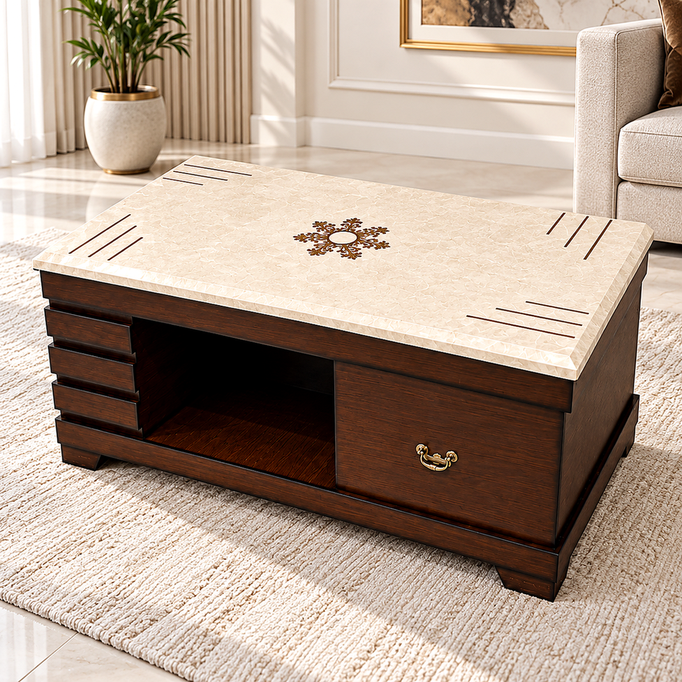 Ivory Crest Coffee Table