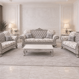 Royal Carved silver Finish