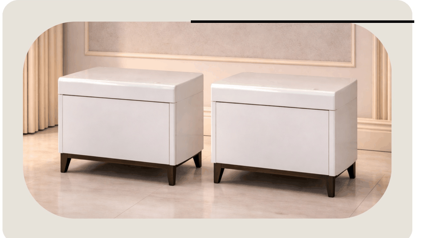 Diamond White King Storage Bed - Image 3