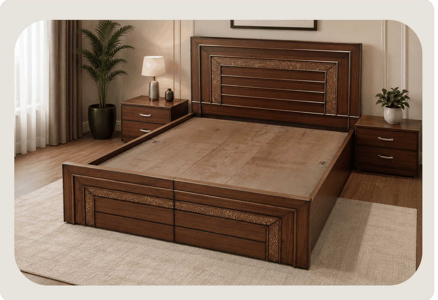 Grand Heritage Queen Storage Bed