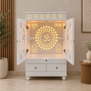 Sacred Bloom White Mandir
